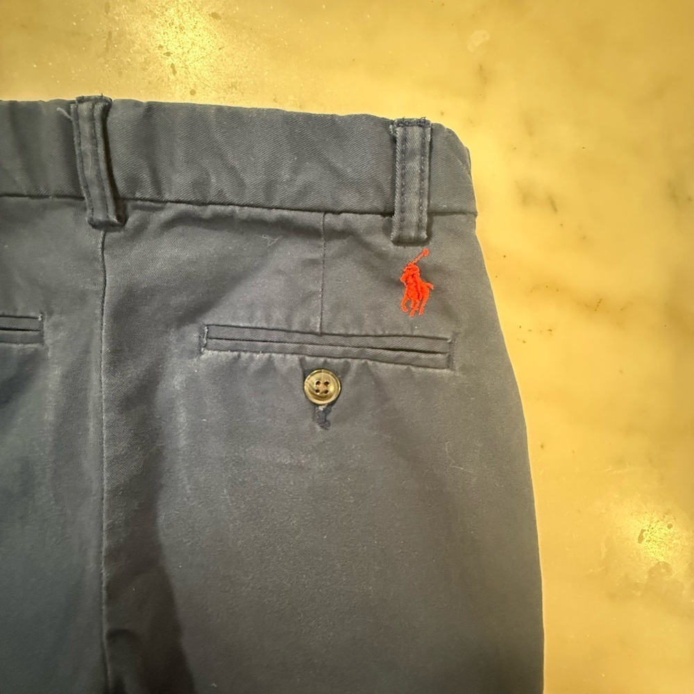 Polo Ralph Lauren boys Straight Fit Flex Abrasion Twill Navy Blue Pant size 7 - Picture 8 of 14
